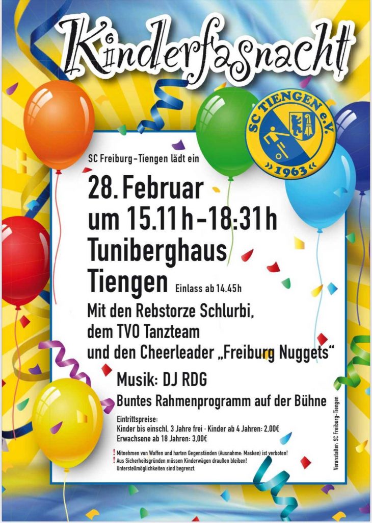 Kinderfasnacht SC Tiengen 2025